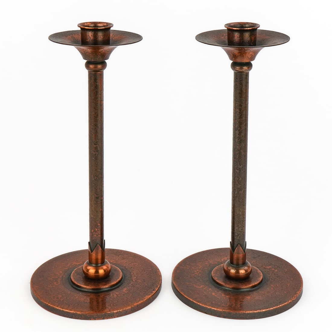 Roycroft Brass & Copper Candlesticks - 3