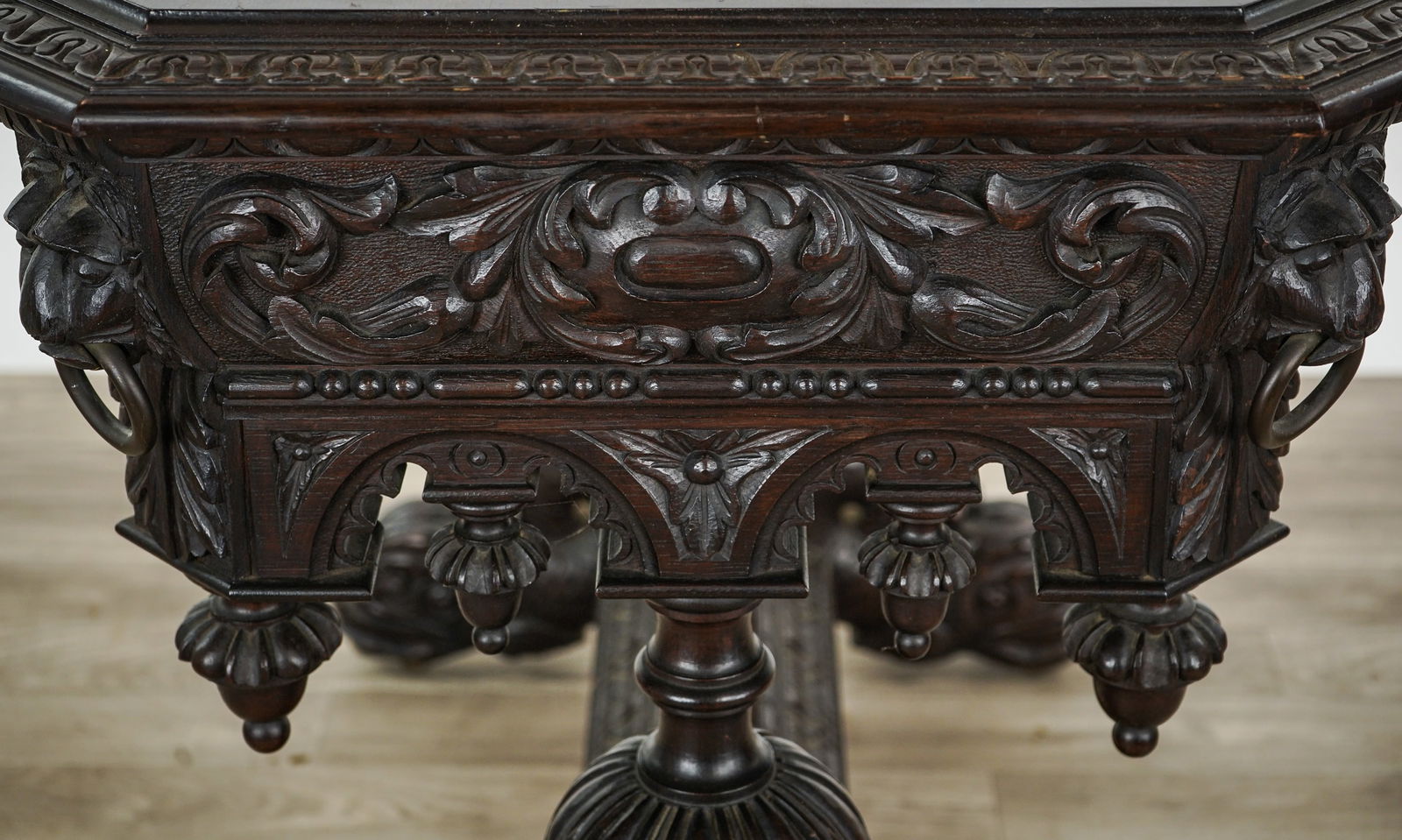 Circa 1910 Gothic Revival parlor table - 9