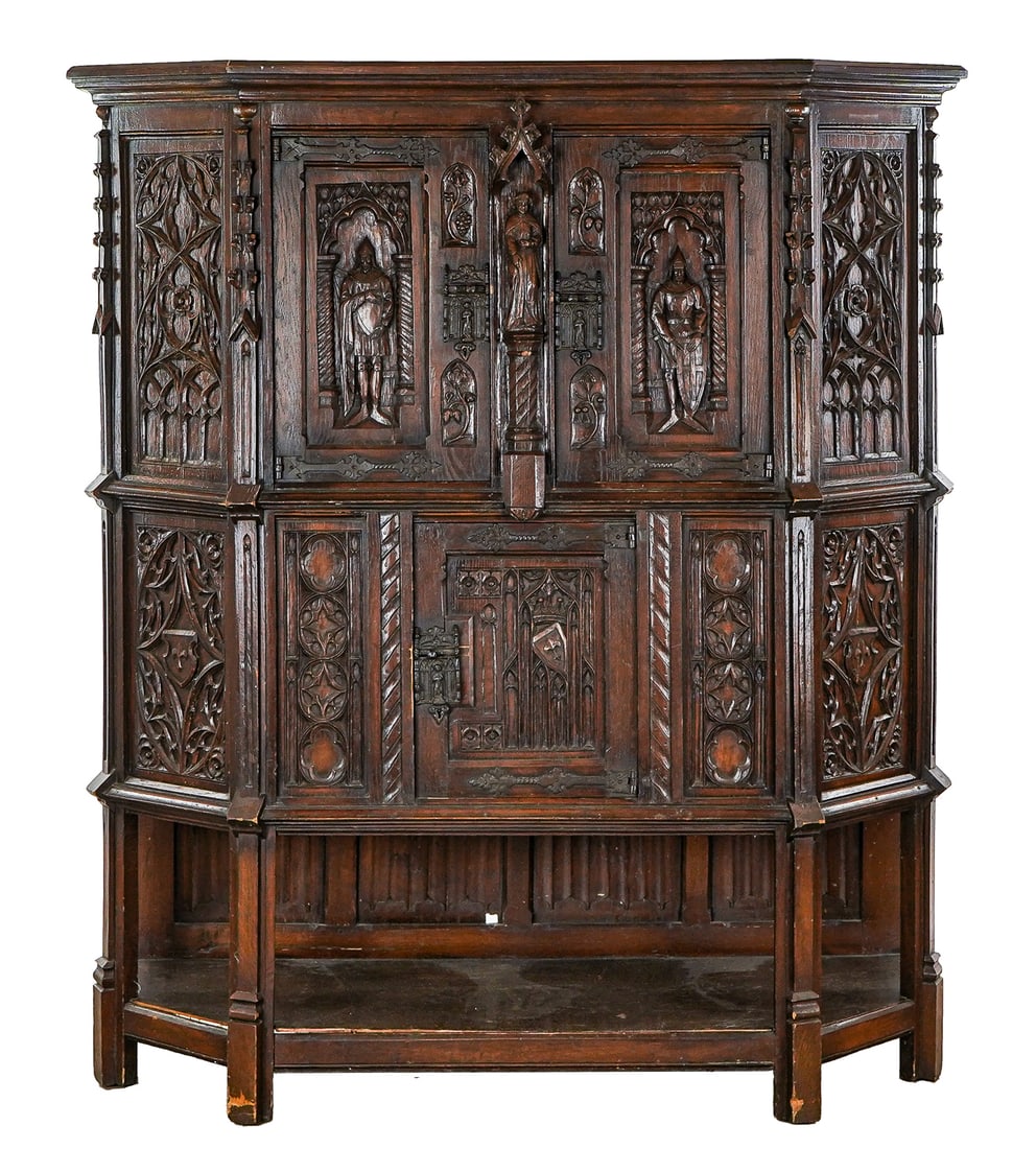 English Gothic revival cabinet (1 of 6)
