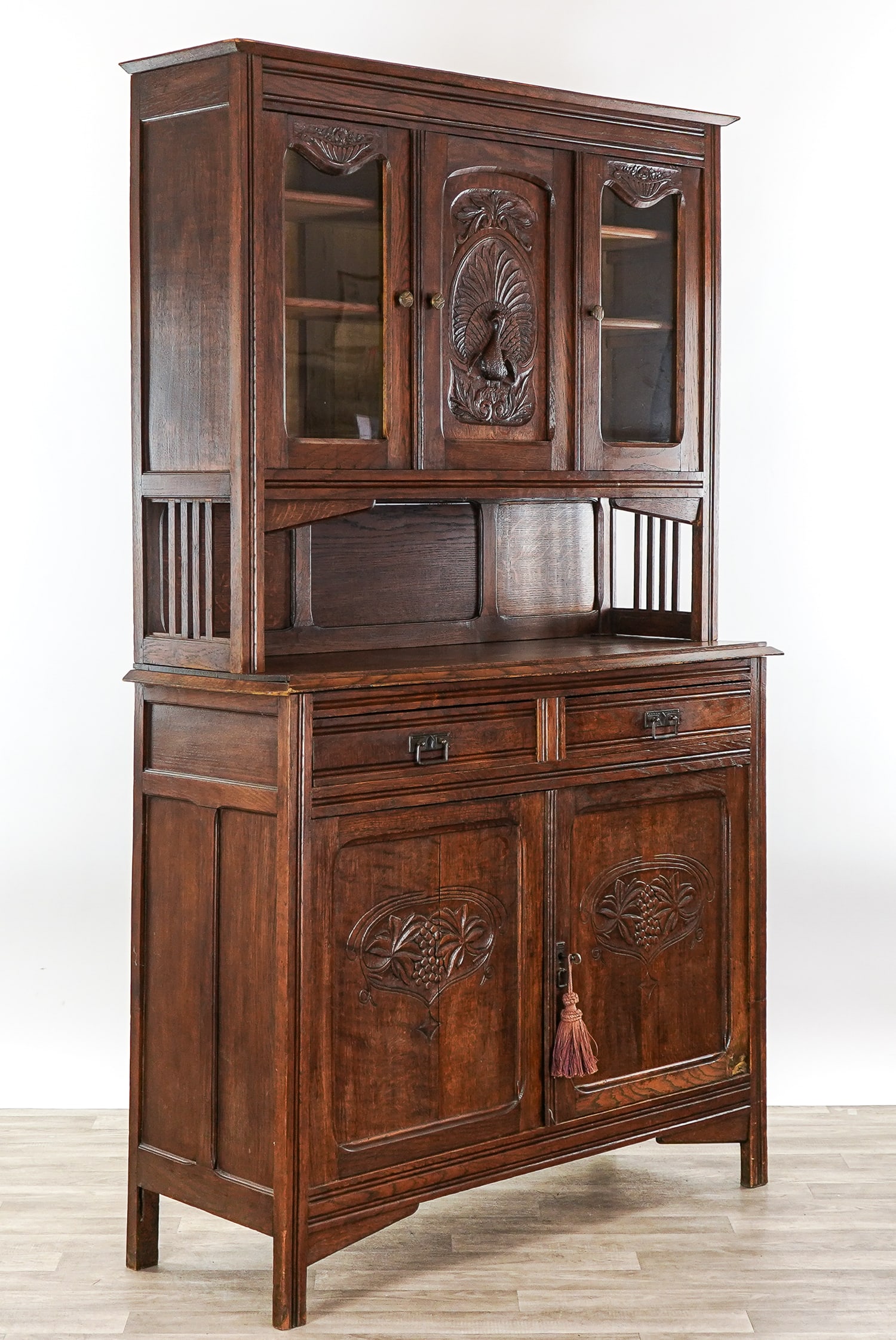 Circa 1930 Oak Server - 2