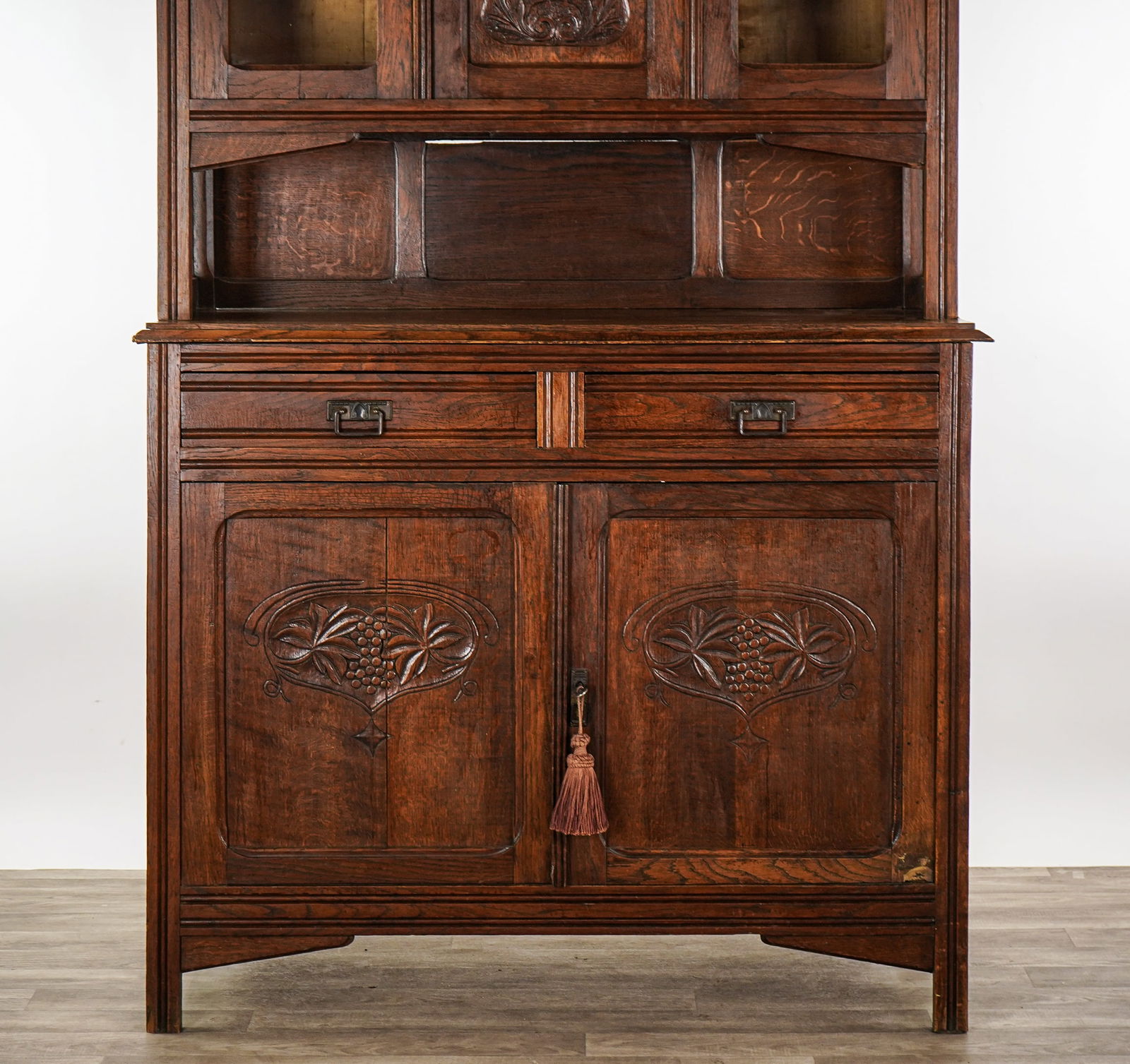 Circa 1930 Oak Server - 3