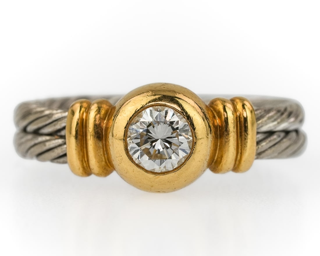 1/2 CT Diamond 18k Ring - 2