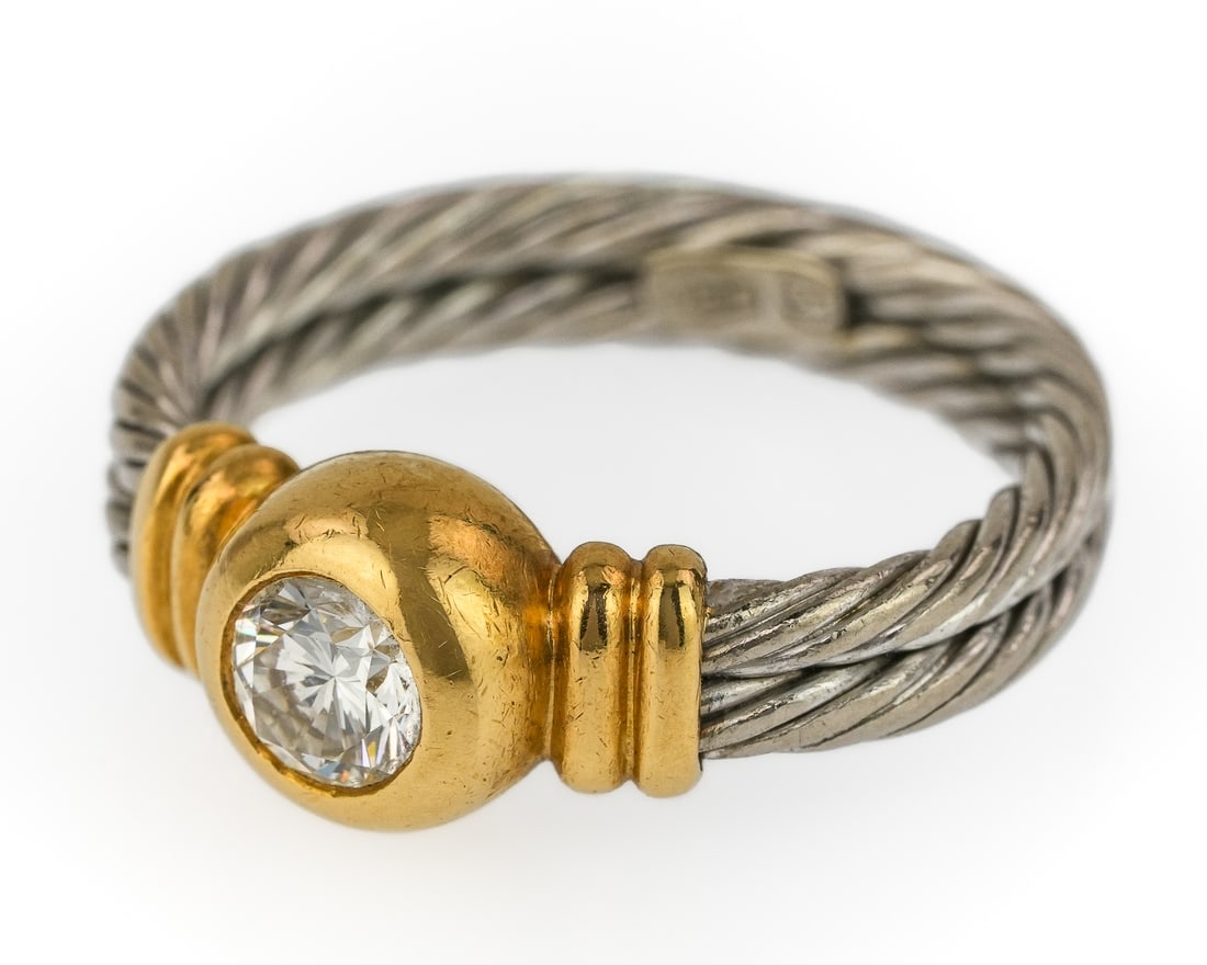 1/2 CT Diamond 18k Ring - 3