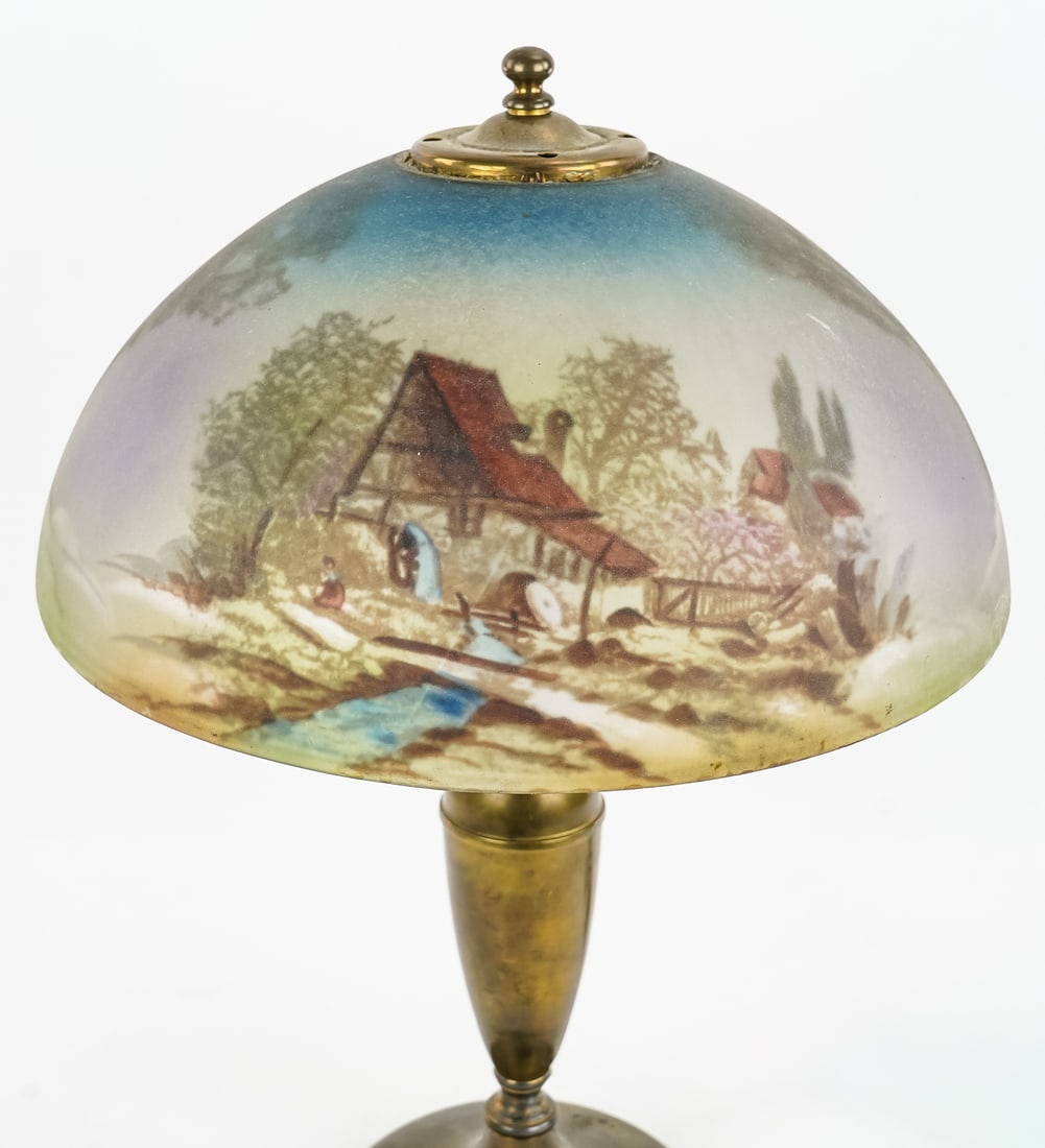 Reverse Painted Shade Table Lamp - 2