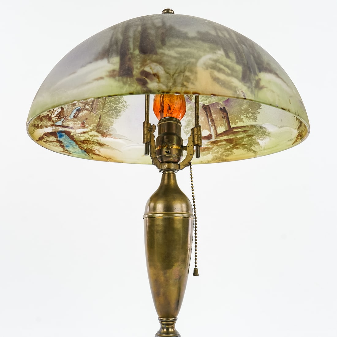 Reverse Painted Shade Table Lamp - 8