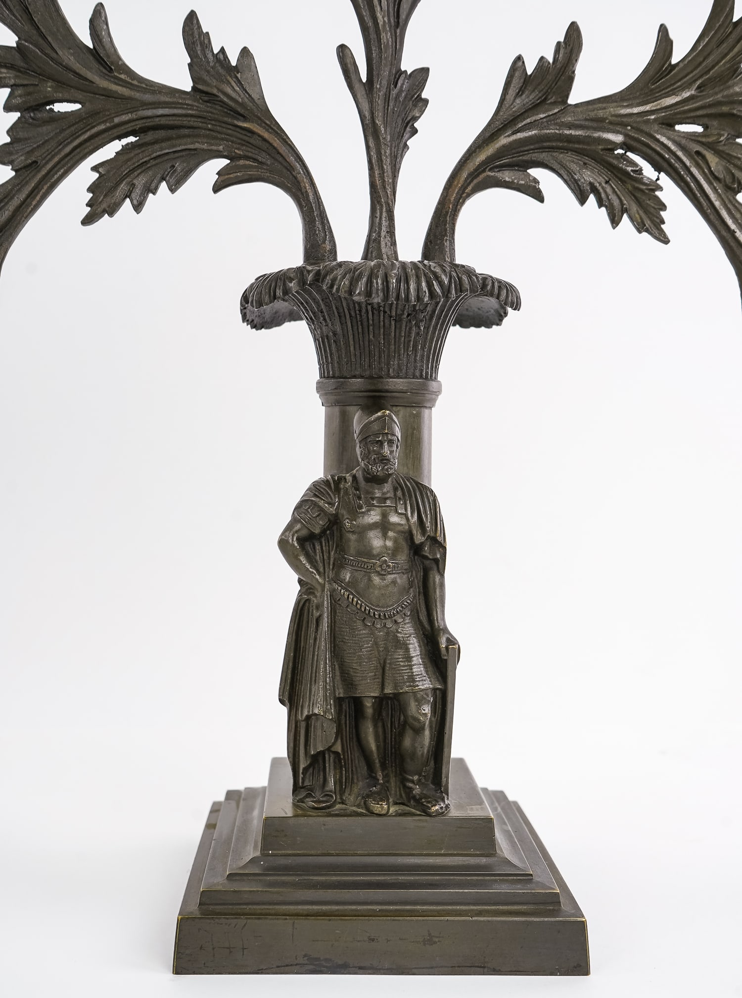 Bronze Garniture Triple Candelabra - 3