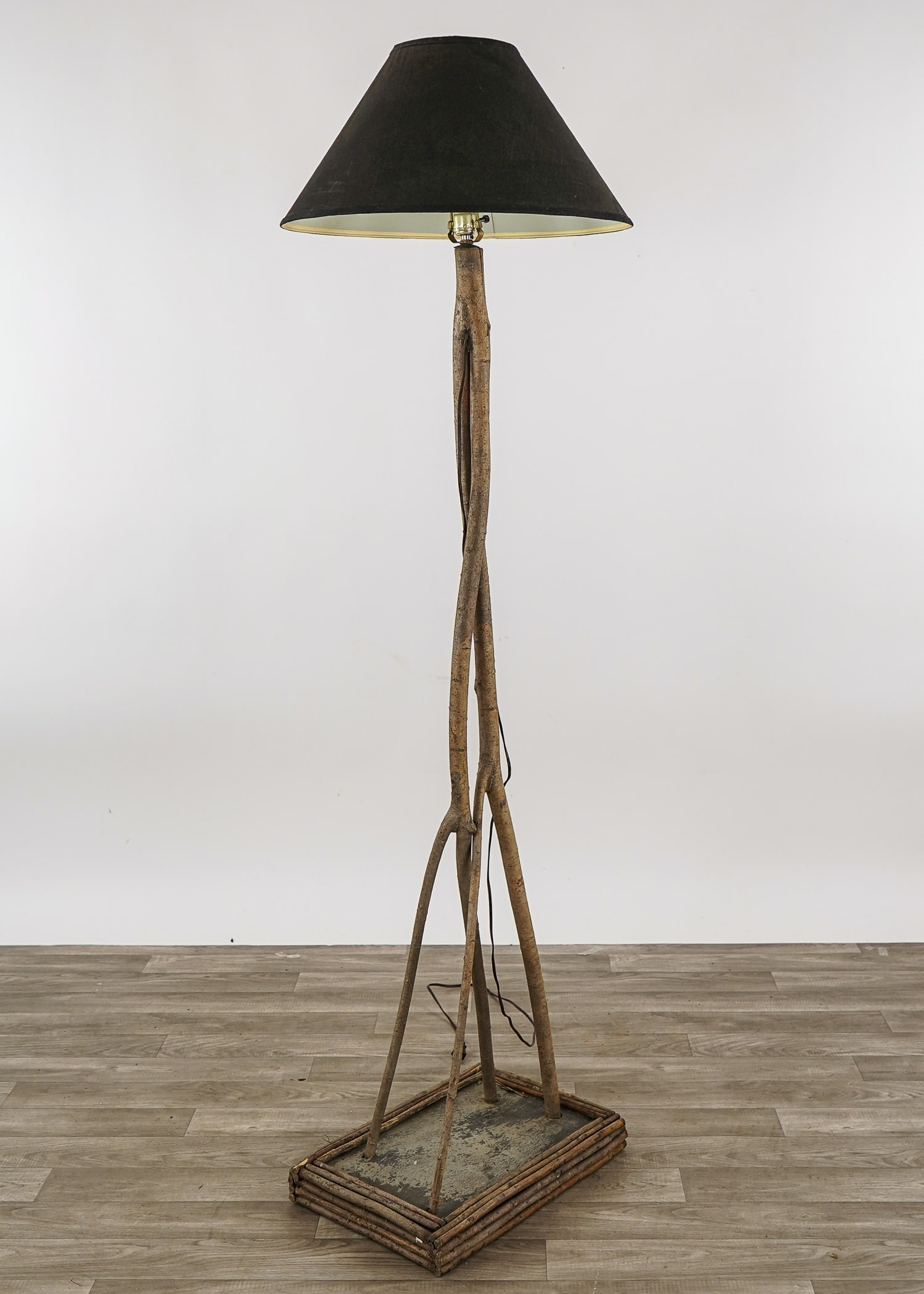 Adirondack rustic Twig Floor Lamp - 2