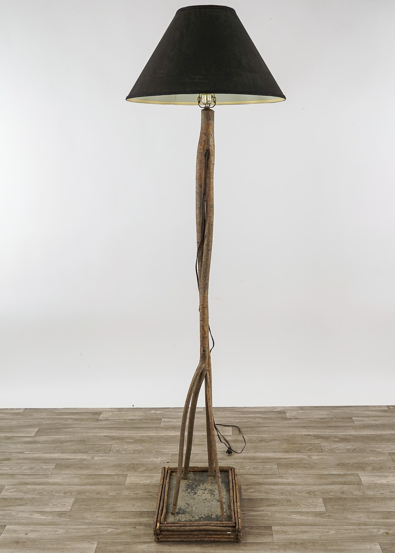 Adirondack rustic Twig Floor Lamp - 5
