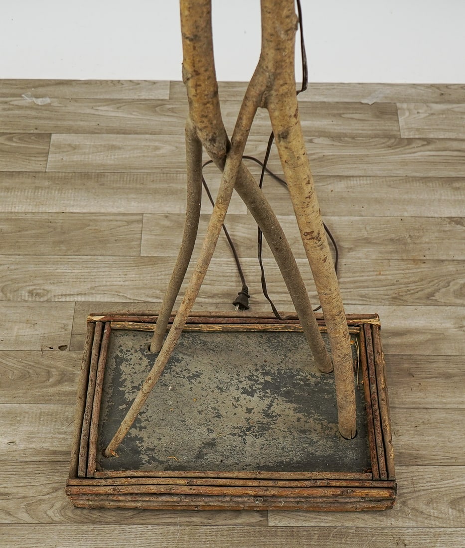 Adirondack rustic Twig Floor Lamp - 6