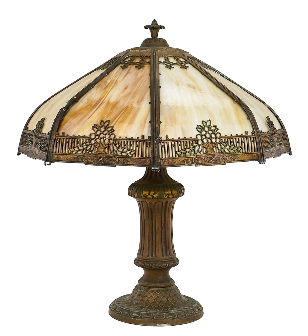 Caramel Slag Glass Table Lamp (1 of 8)