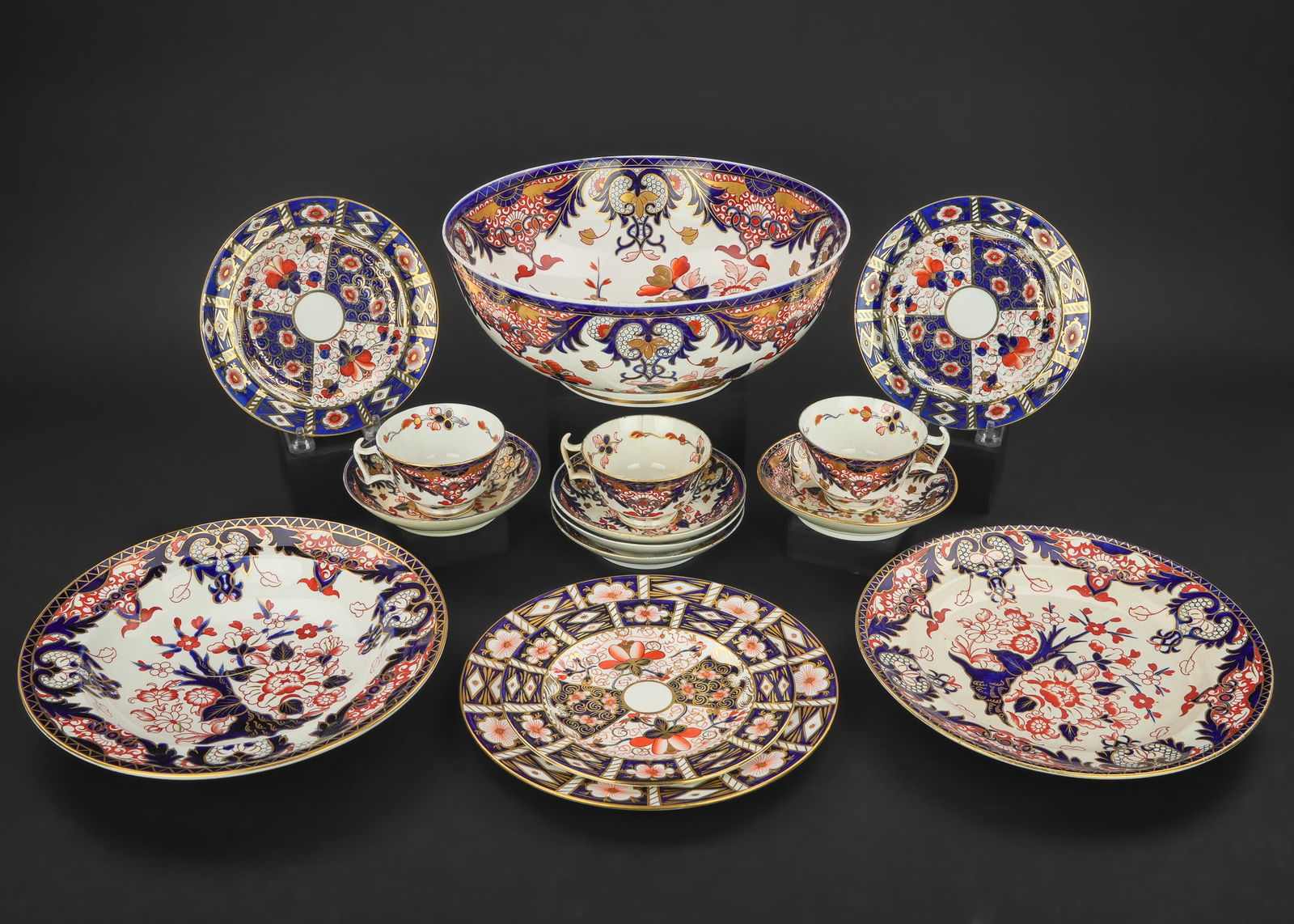 15 pcs. Royal Crown Derby Imari Porcelain (1 of 1)