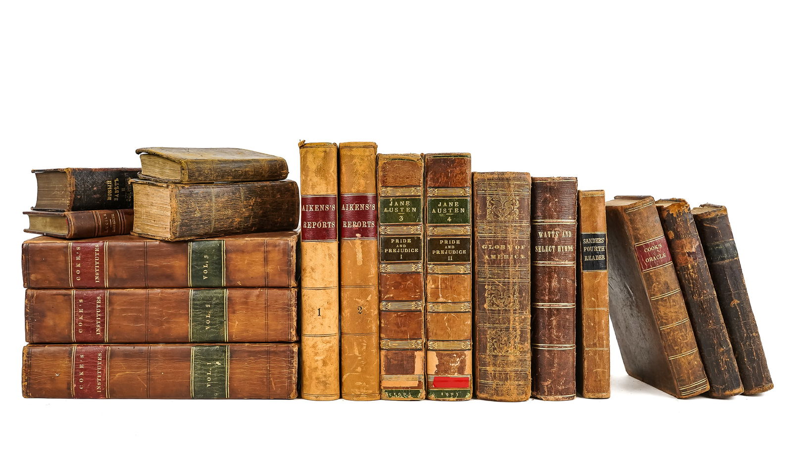 17 Leather Bound 18th & 19th c Books (1 of 1)