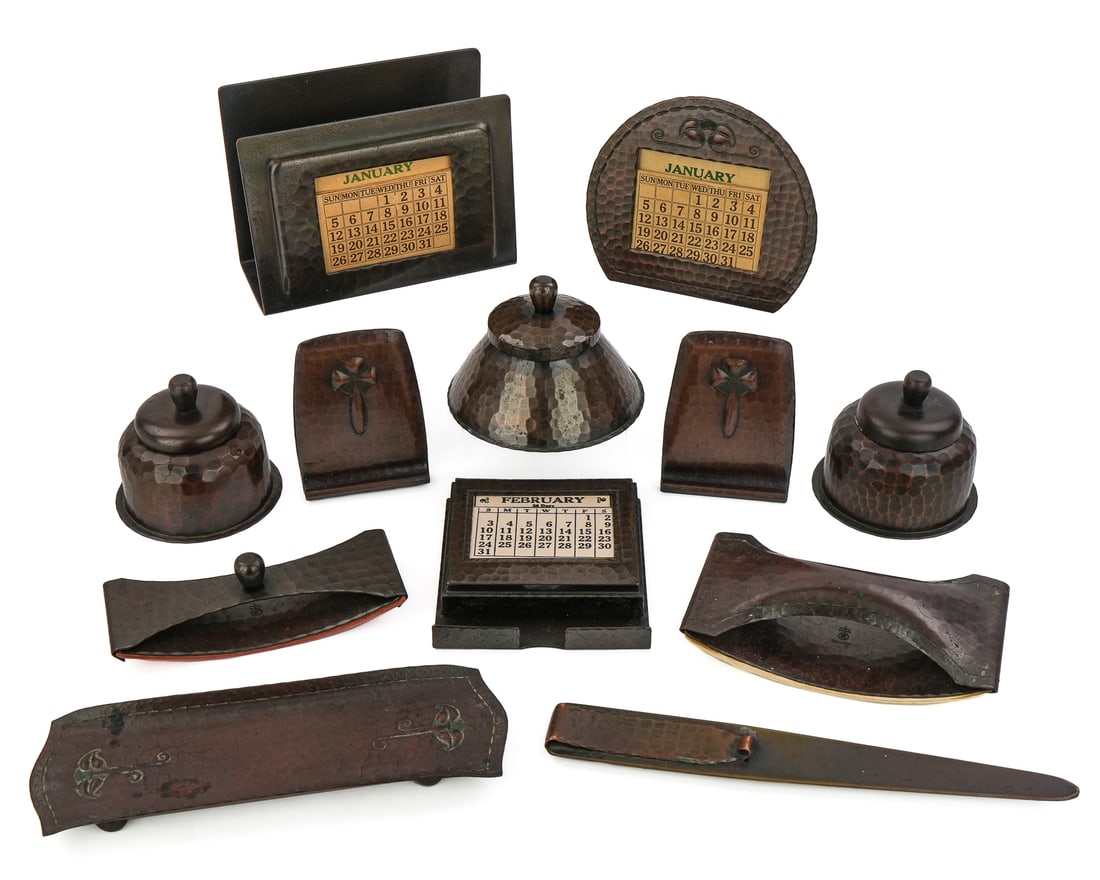 Roycroft Copper Desk Pieces (1 of 8)