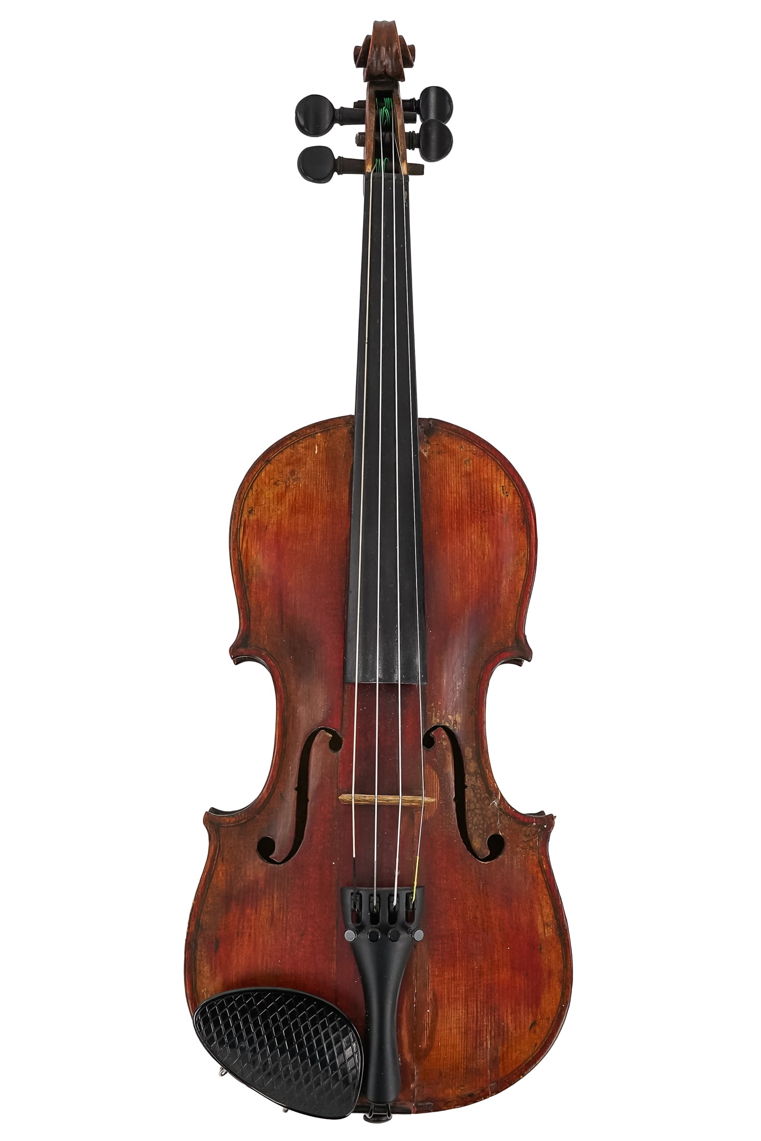 Four 19th c Violins as found - 2