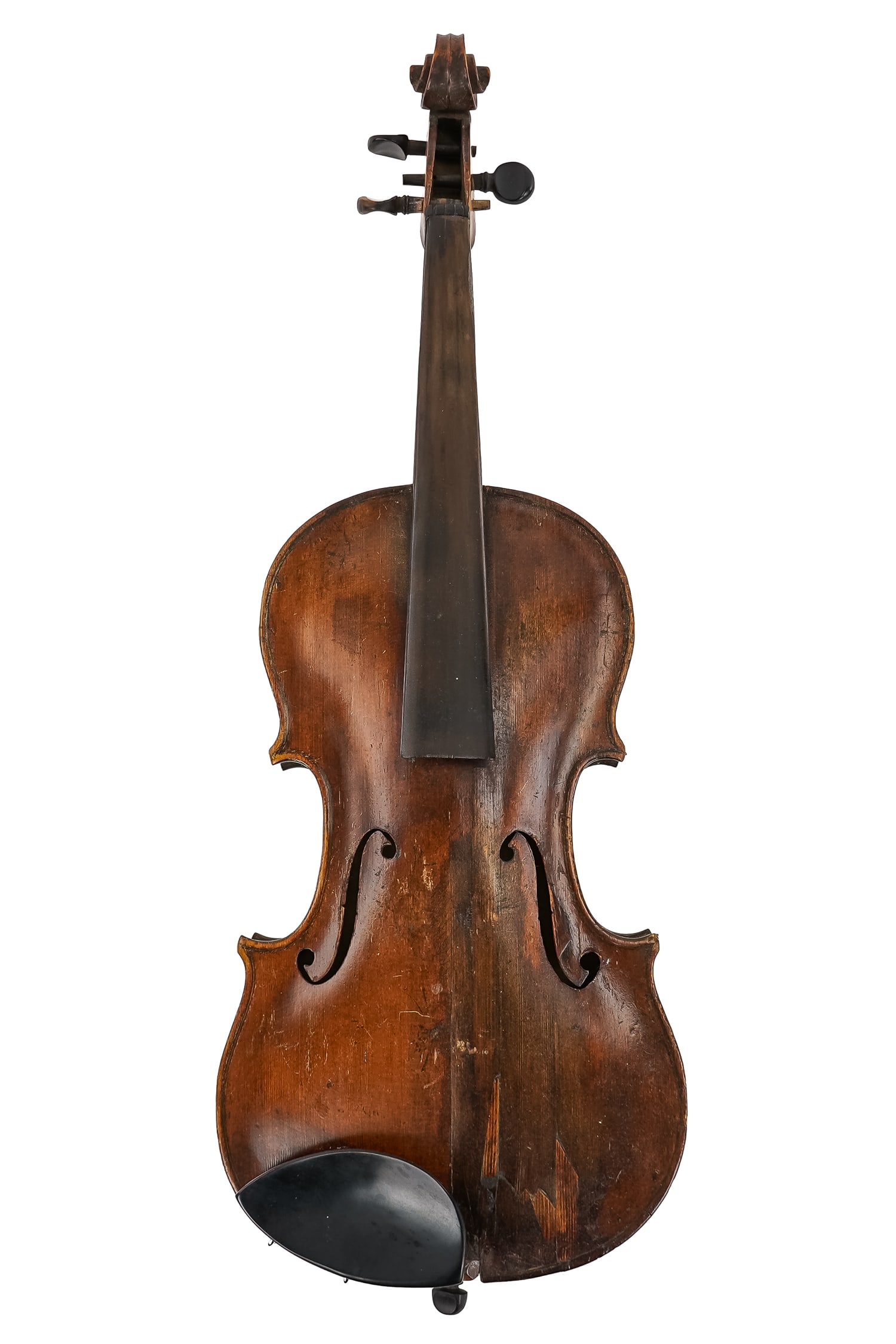 Four 19th c Violins as found - 4