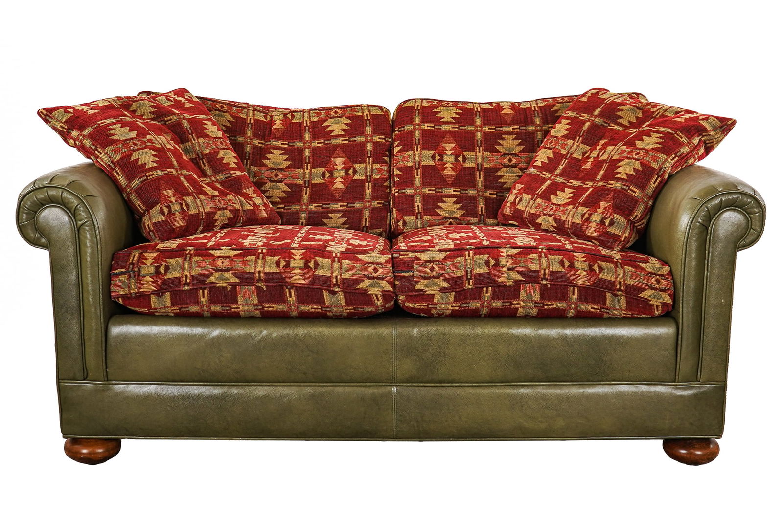 Stickley Furniture Leather Loveseat (1 of 7)