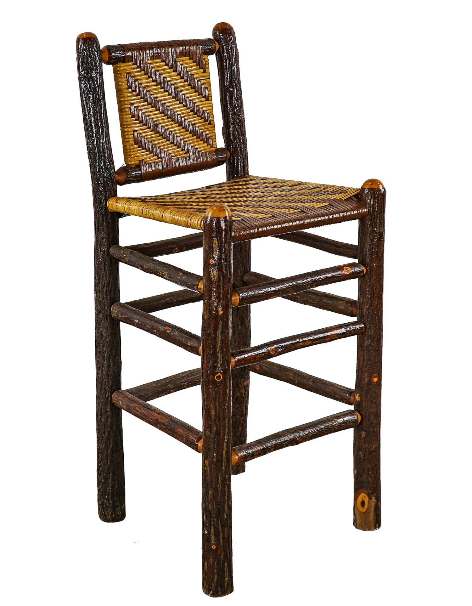 Old Hickory Style barstool or weaver's chair (1 of 1)