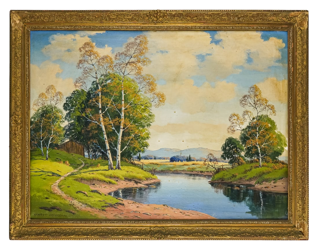 Ernest Fredericks (AM 1877-1959) Spring Landscape (1 of 5)