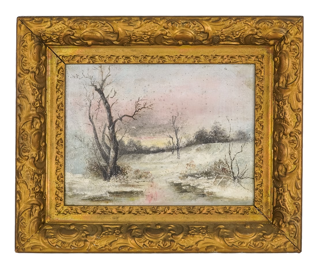 Four Primitive 19th c paintings - 6