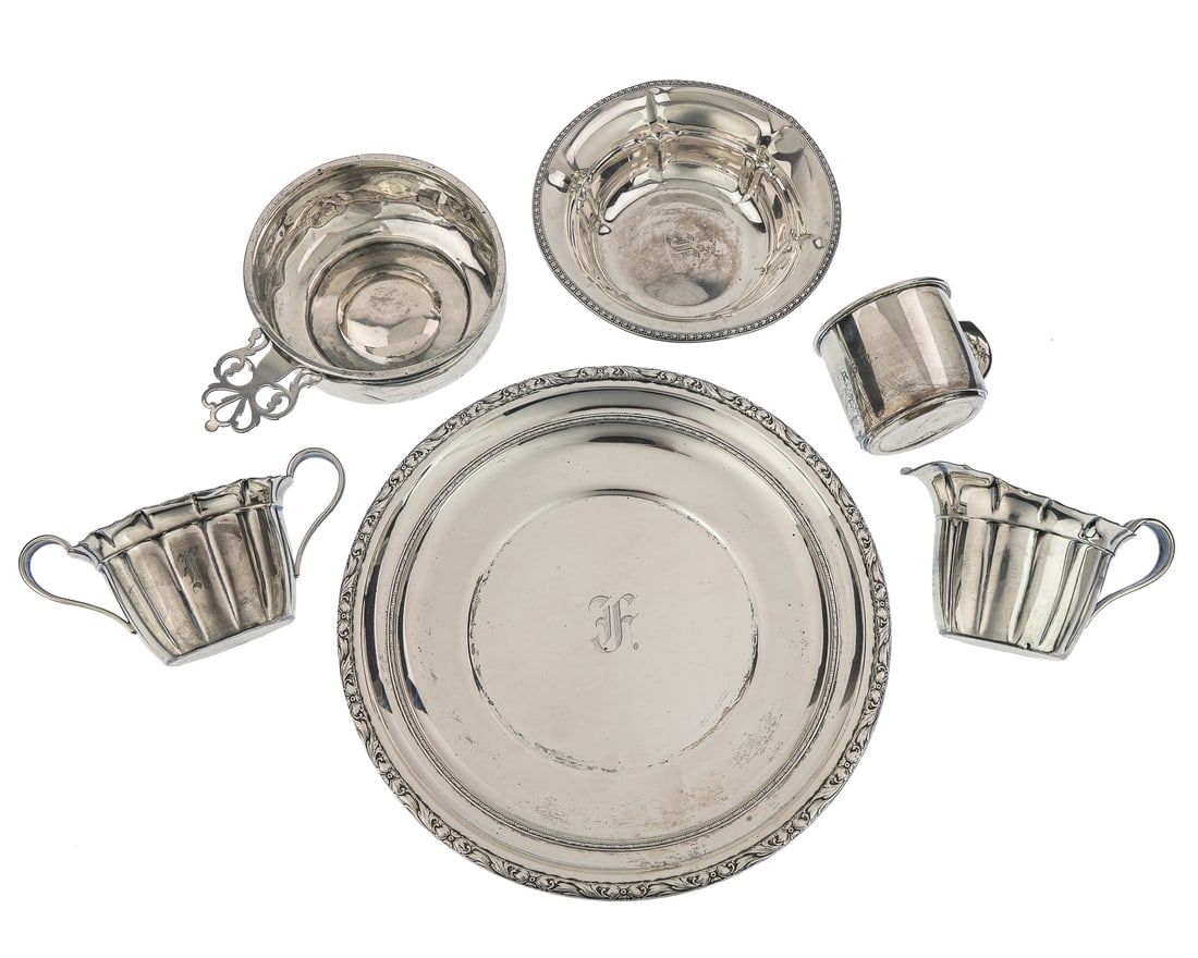 6 pcs. of Sterling Silver Holloware (1 of 3)