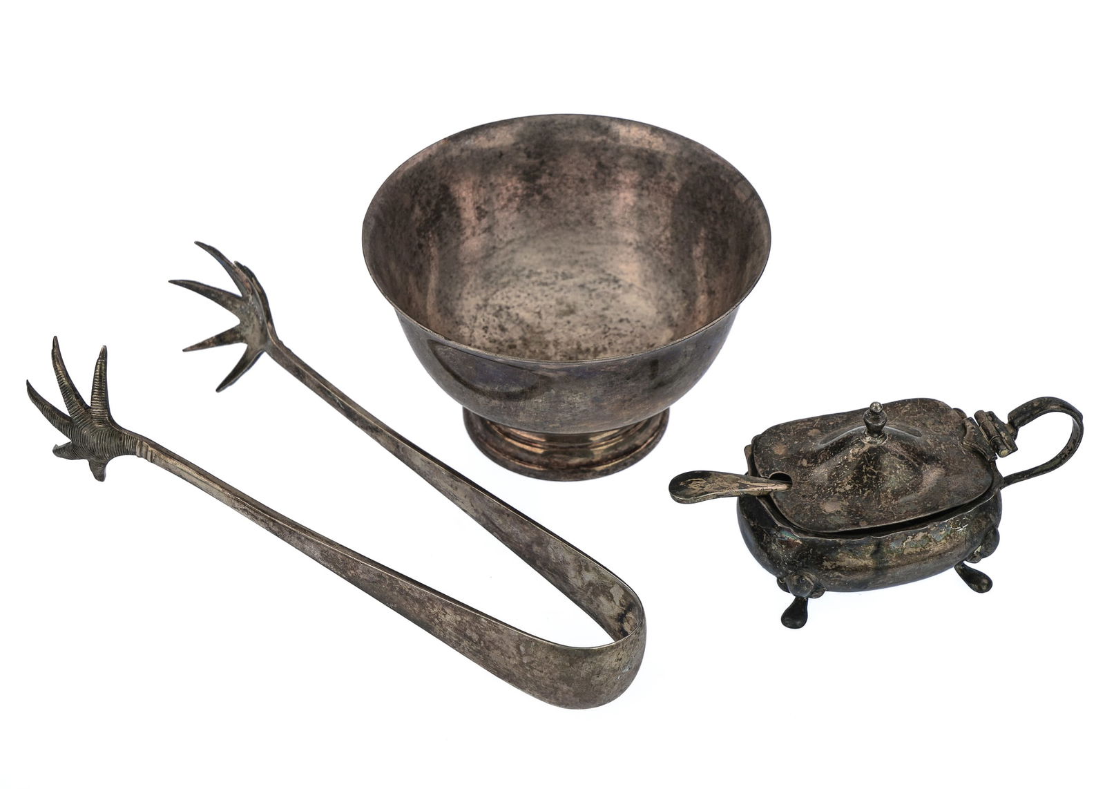 3 pcs. Sterling Silver Holloware and Flatware (1 of 3)