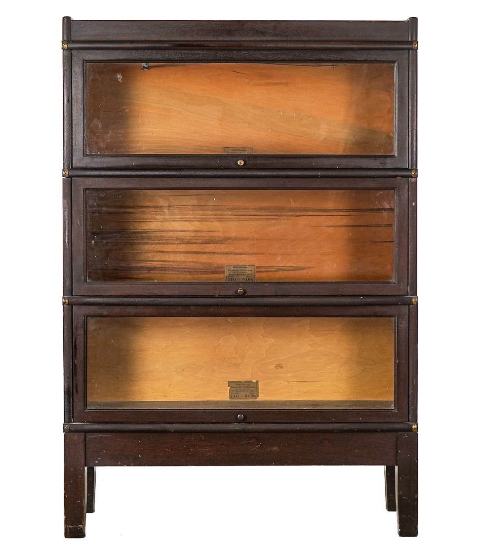 3 Section Mahogany Stacking Bookcase (1 of 5)