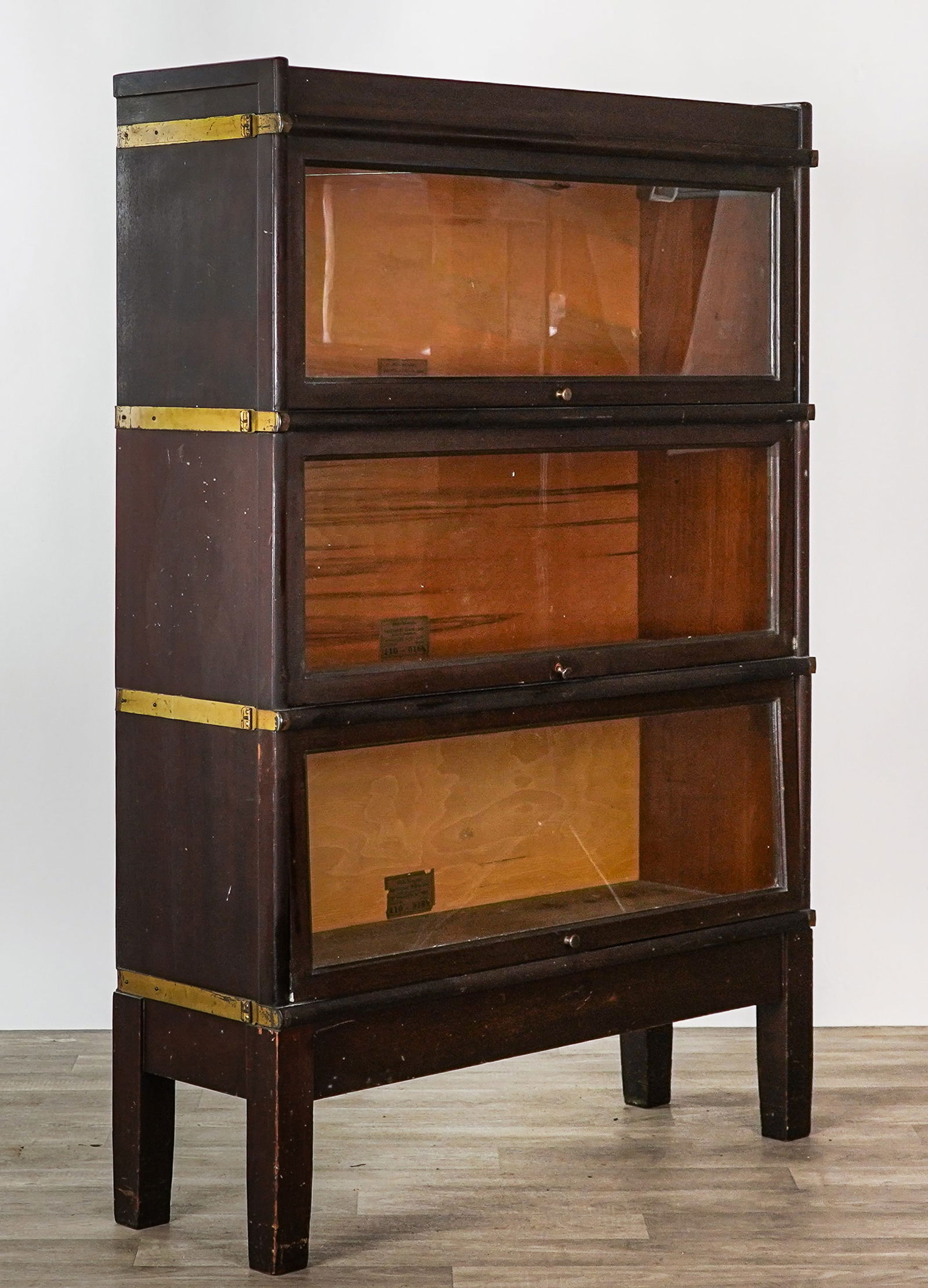 3 Section Mahogany Stacking Bookcase - 3