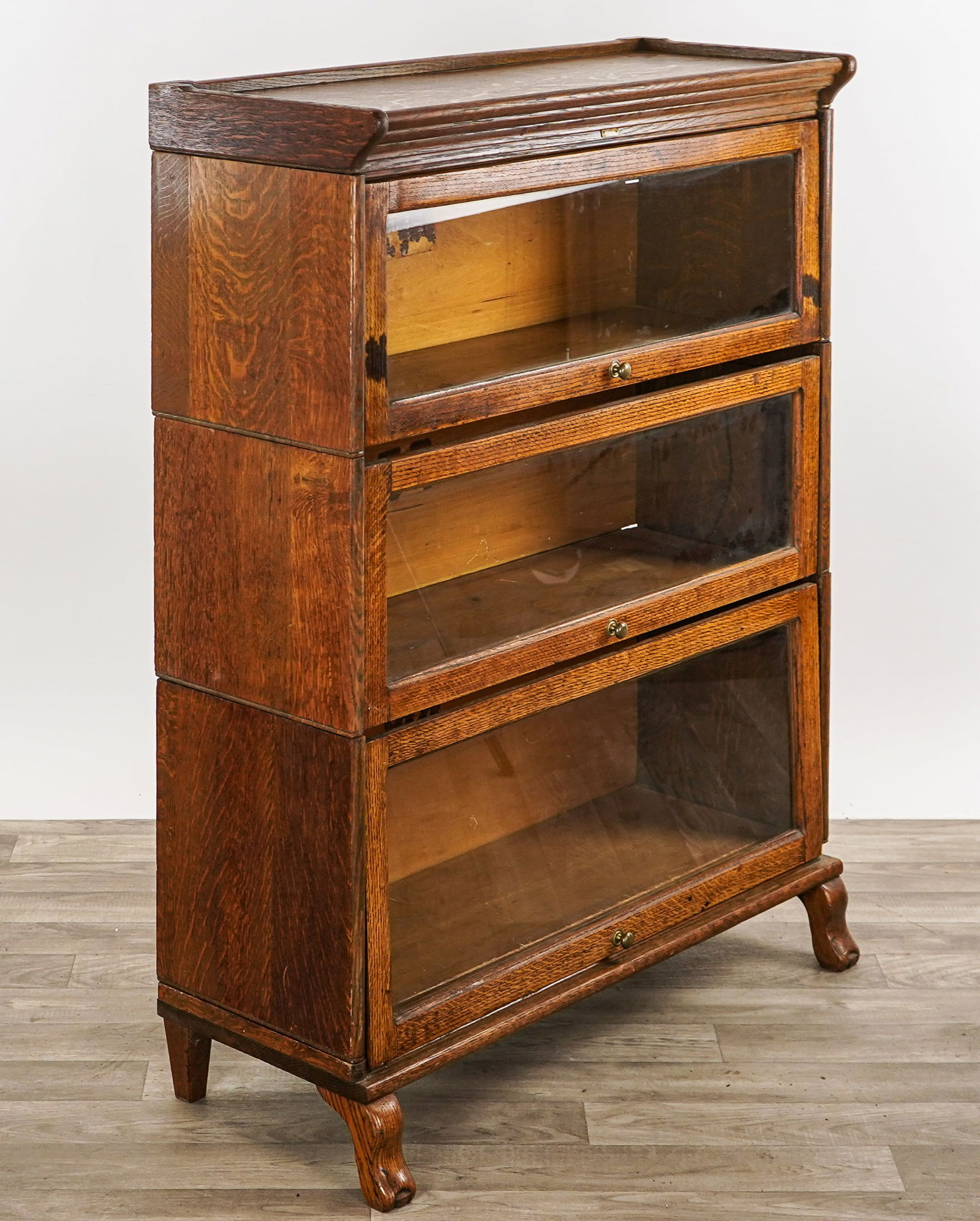 Lundstrom Oak 3 Section Bookcase - 3