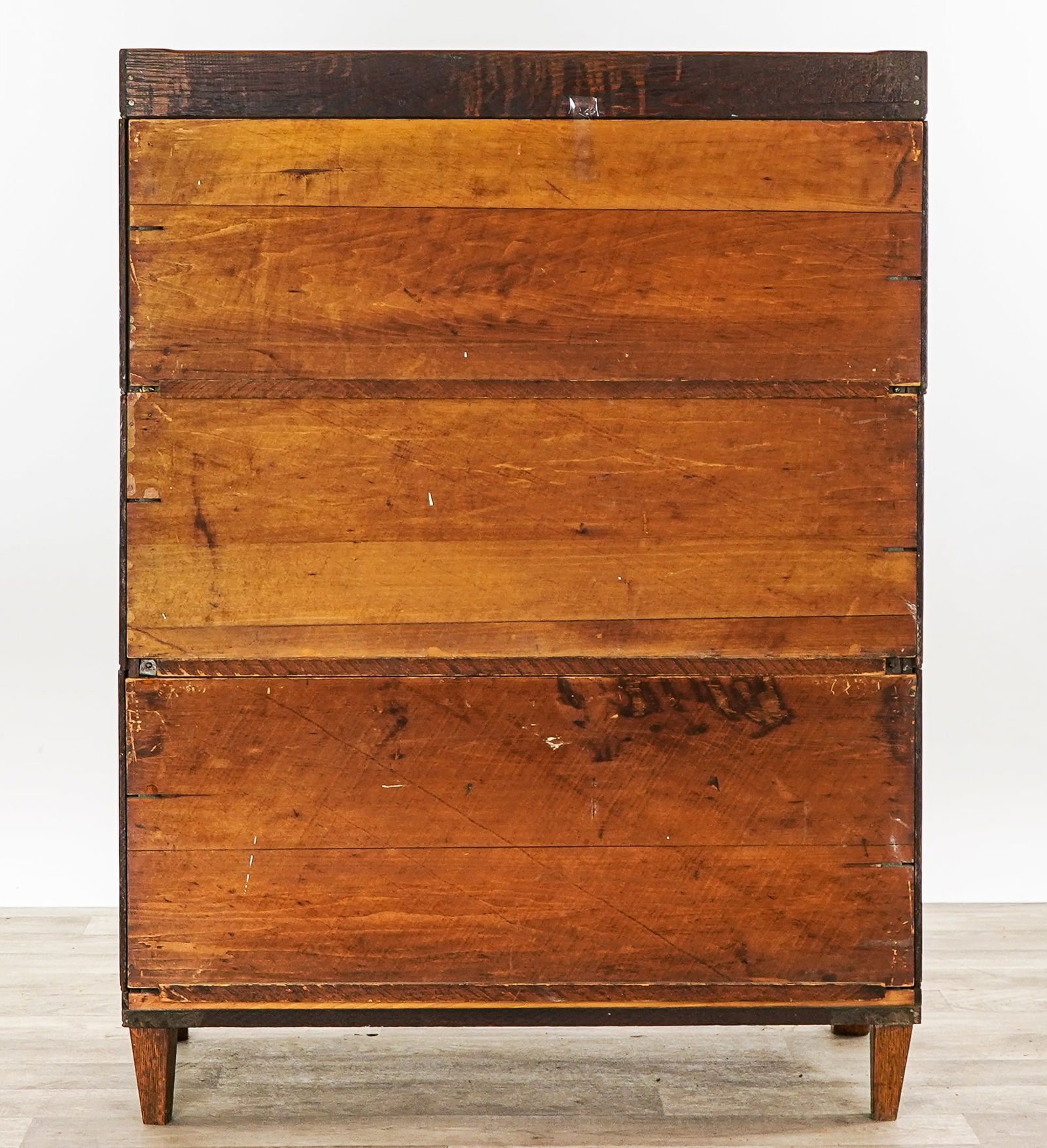 Lundstrom Oak 3 Section Bookcase - 7