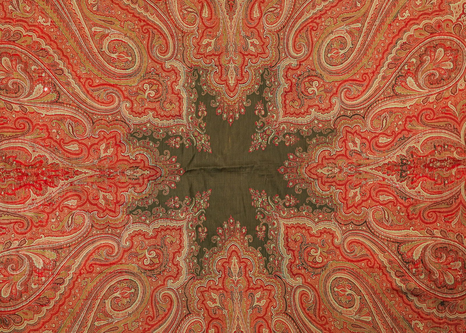 3 19th c Large Paisley - 12