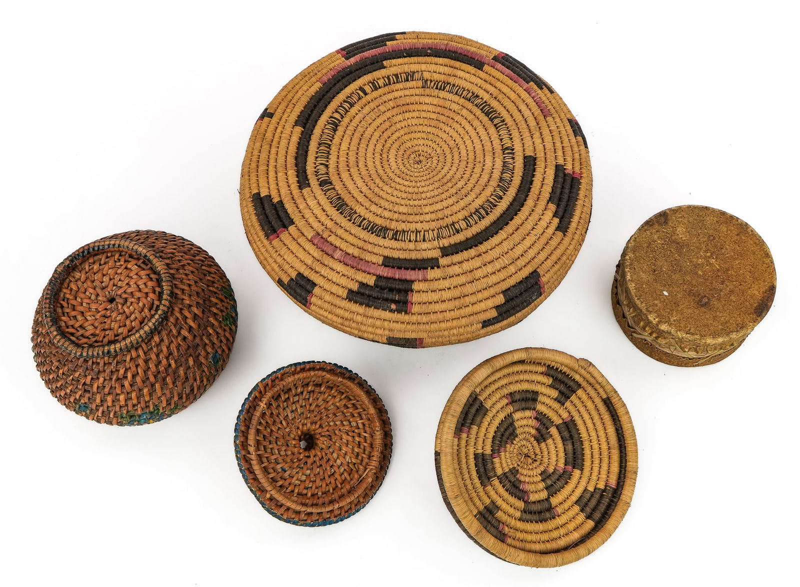 Native American Birch Bark Boxes, Baskets - 6