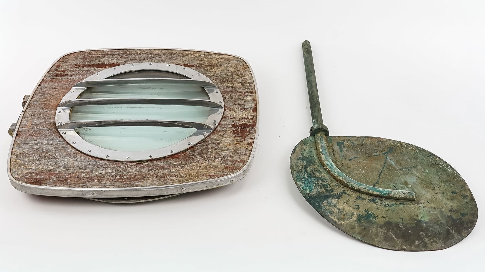 Porthole Window, Bronze Rudder - 2