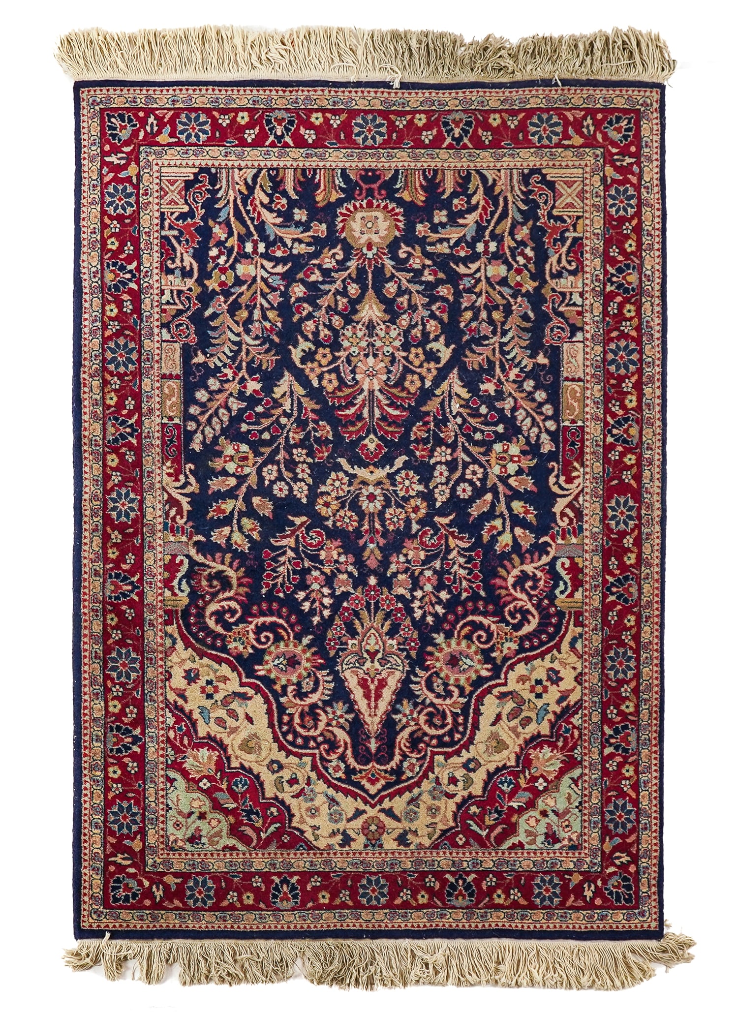 Mid 20th c Persian Prayer Rug: Mid 20th c Persian prayer rug, 3' 6" x 5'