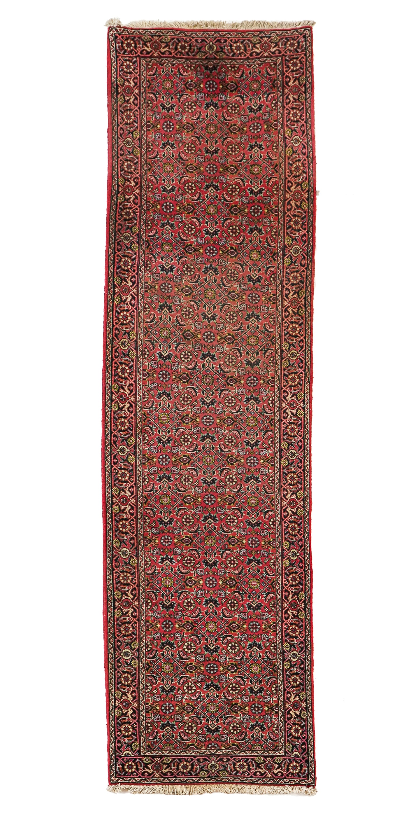 Late 20th c Persian Runner: Late 20th c Persian runner, thick pile, overall good condition, 2' 1" x 8' 4"