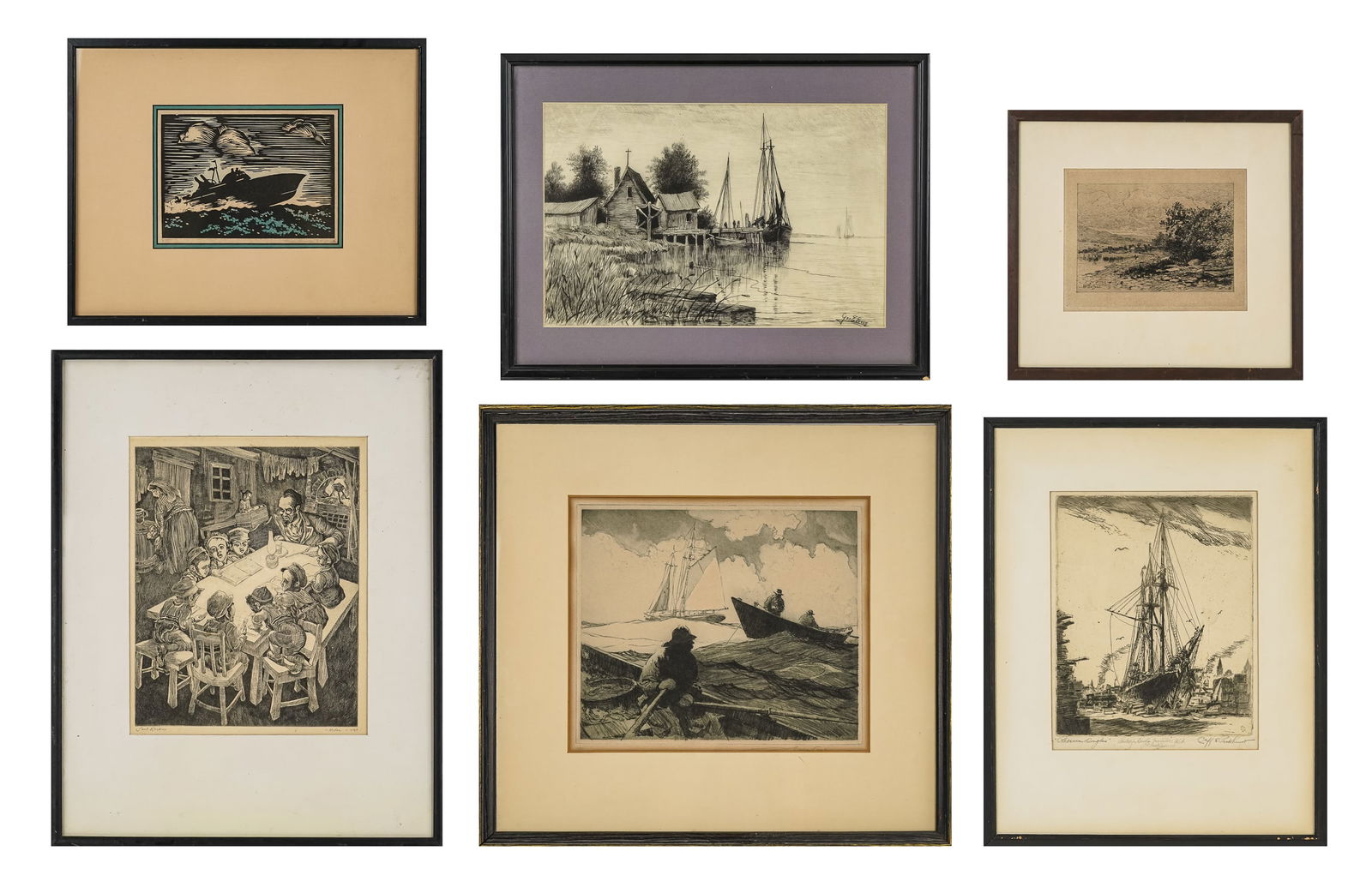 Seven Engravings and prints (1 of 7)