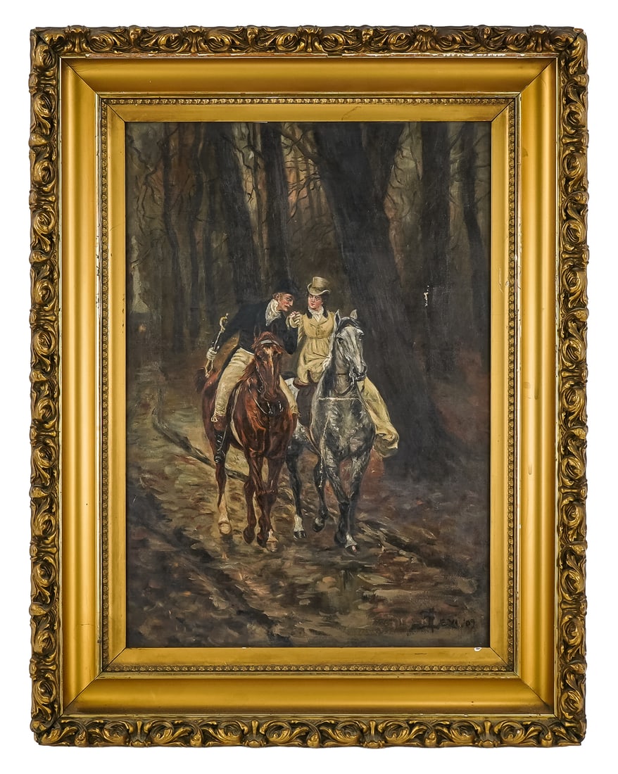 Three early 20th c Romantic Scenes - 2