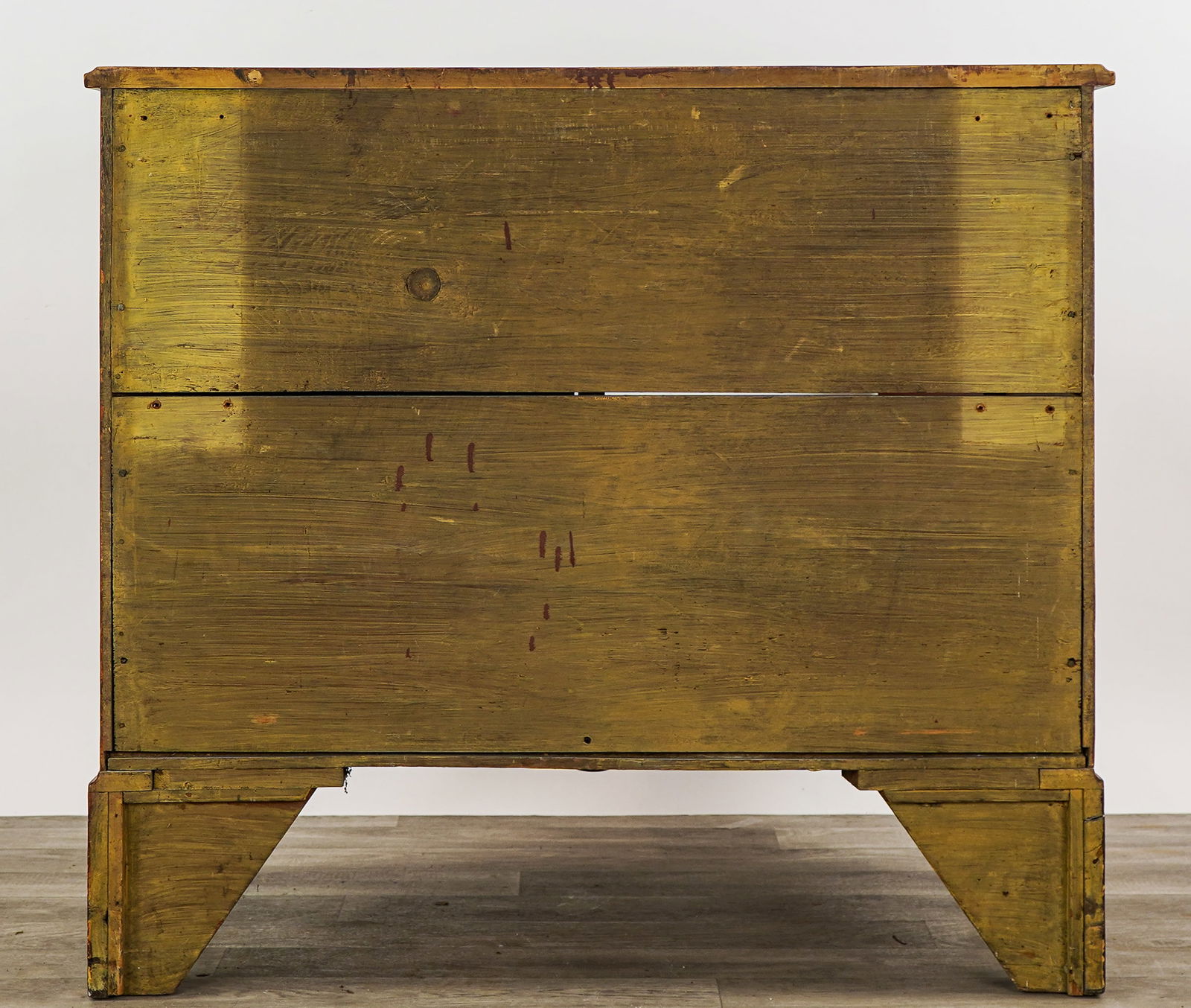 19th c Cherry Bow Front commode - 6