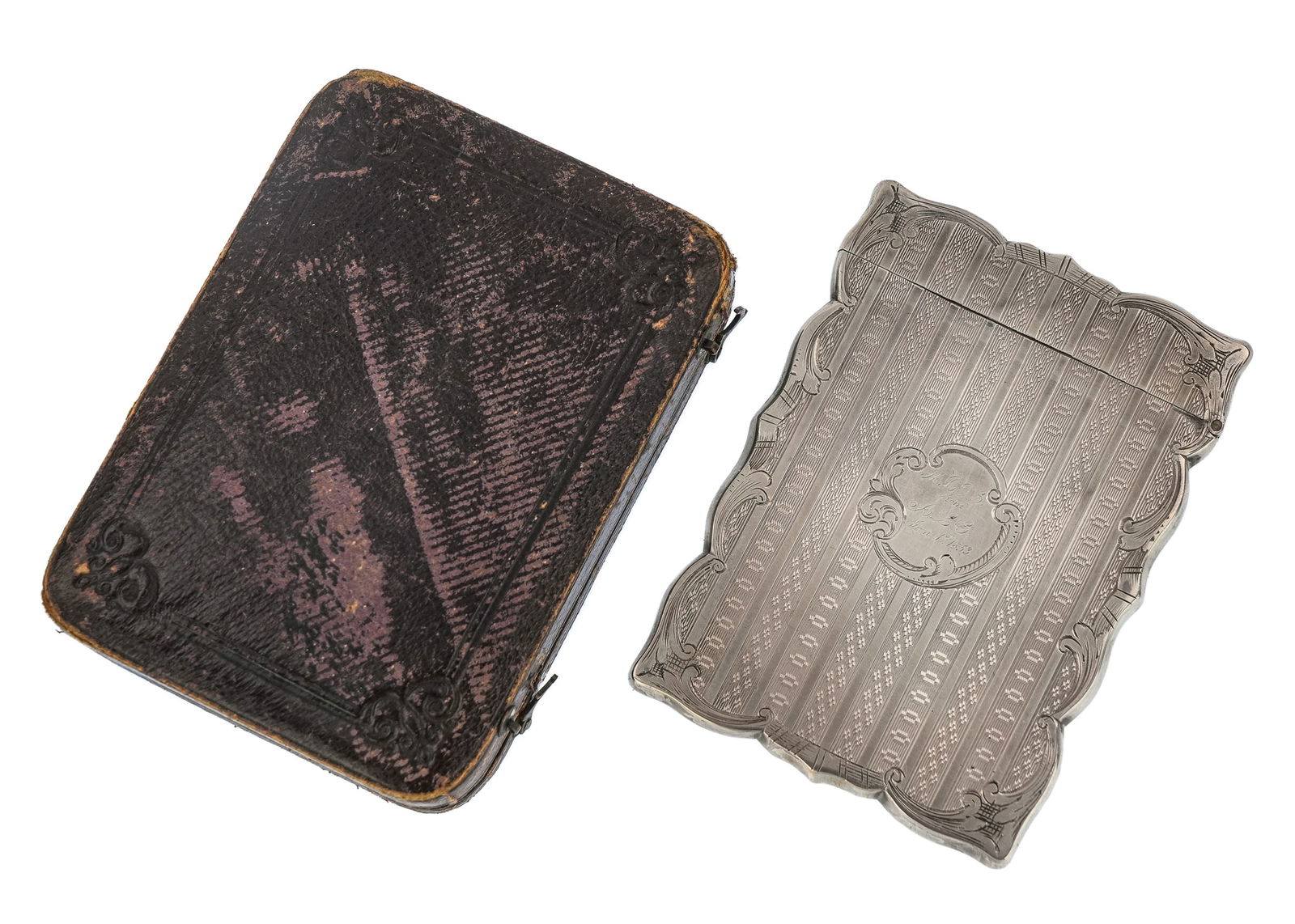 Victorian Birmingham Sterling Calling Card Case (1 of 5)