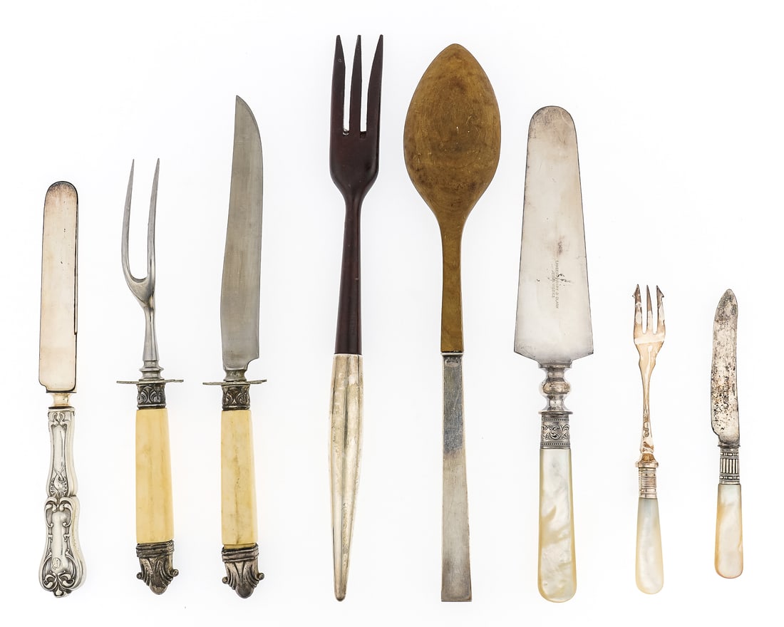 18 pcs. Sterling Silver Mounted Flatware - 3