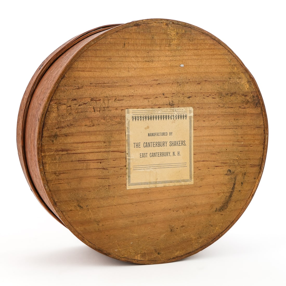 Shaker Round Box with Label - 9