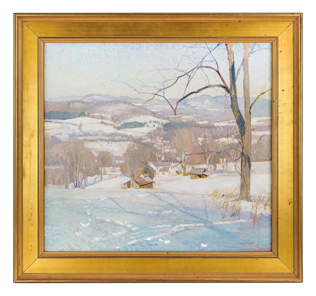 Brian Sweetland (VT 1952-2013) Winter Hills Pawlett (1 of 1)