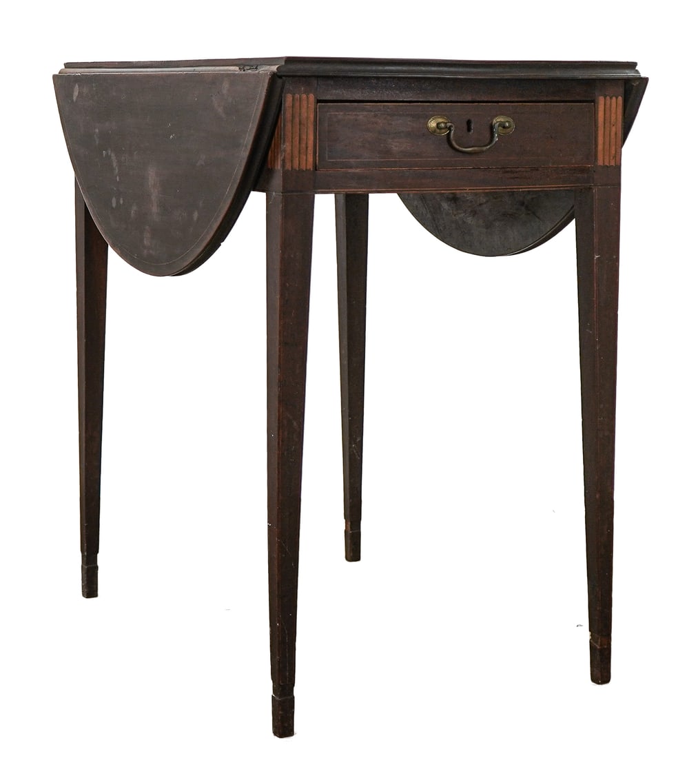 Ca. 1800 Inlaid Mahogany Pembroke Table (1 of 6)