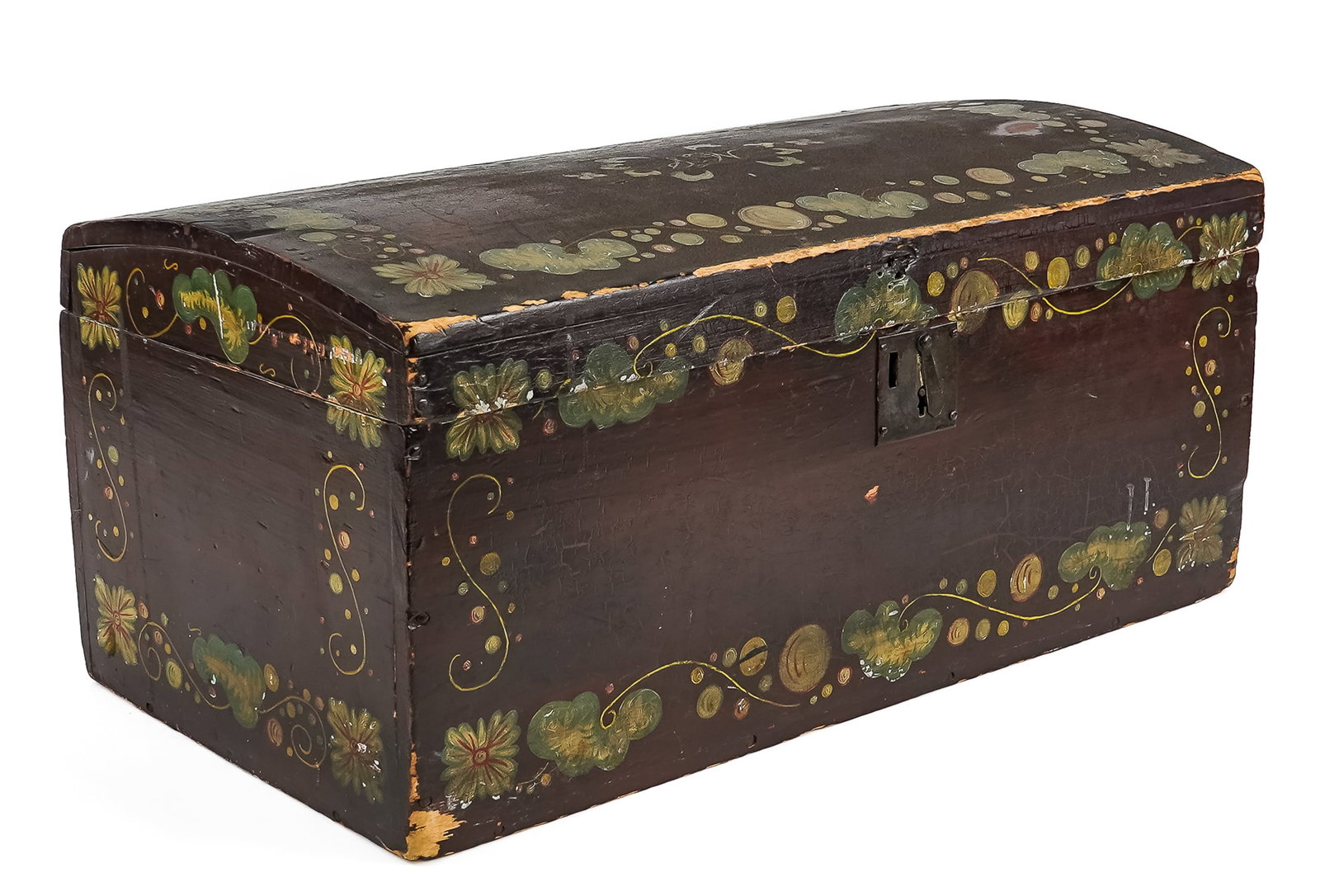 Paint Decorated Dome Top Box (1 of 8)