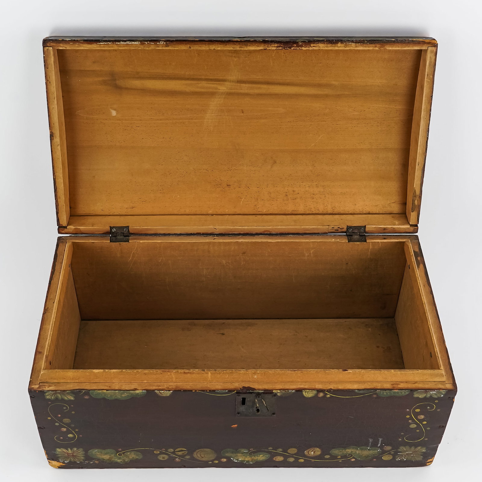 Paint Decorated Dome Top Box - 6