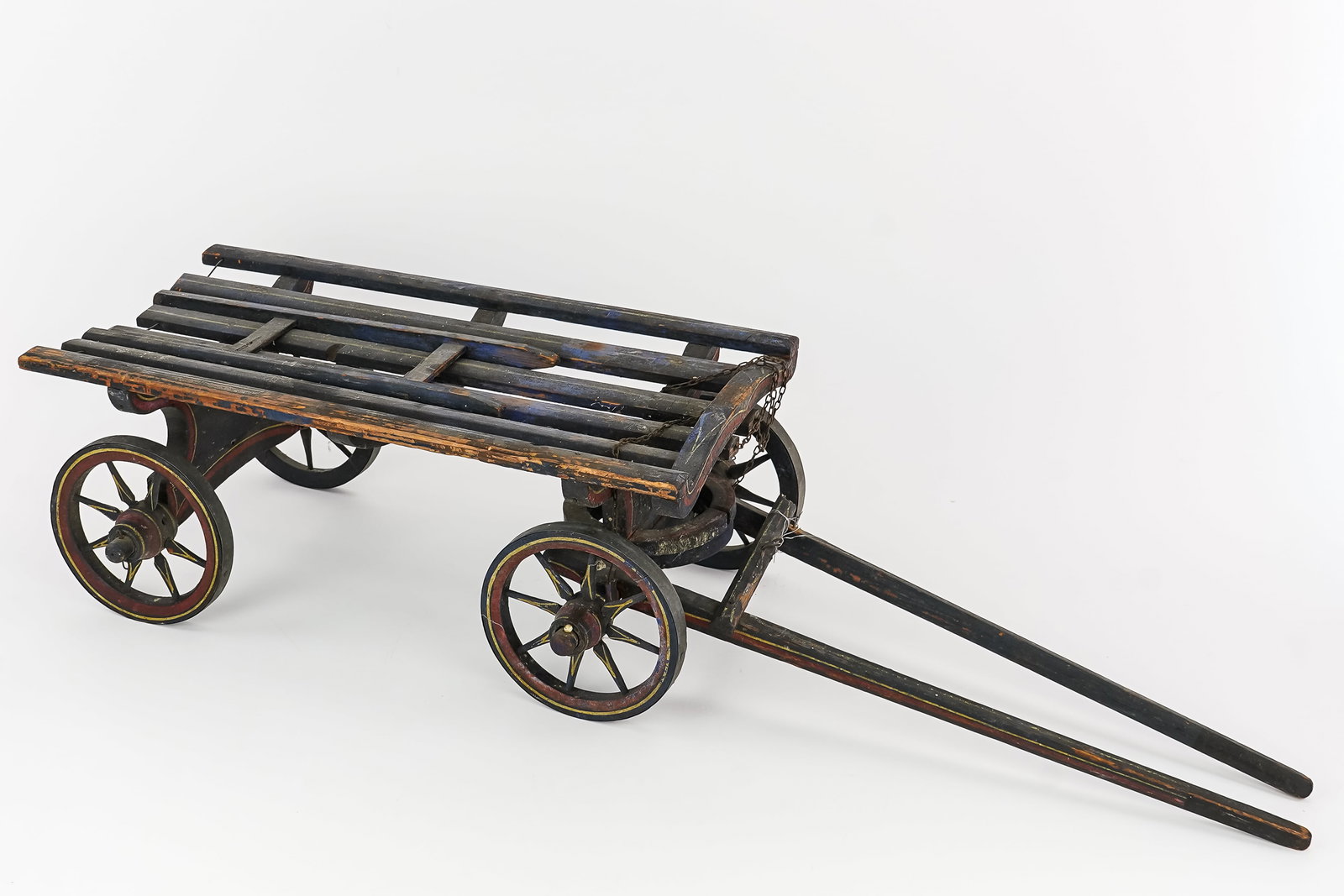 19th c Pull Toy Wagon - 2