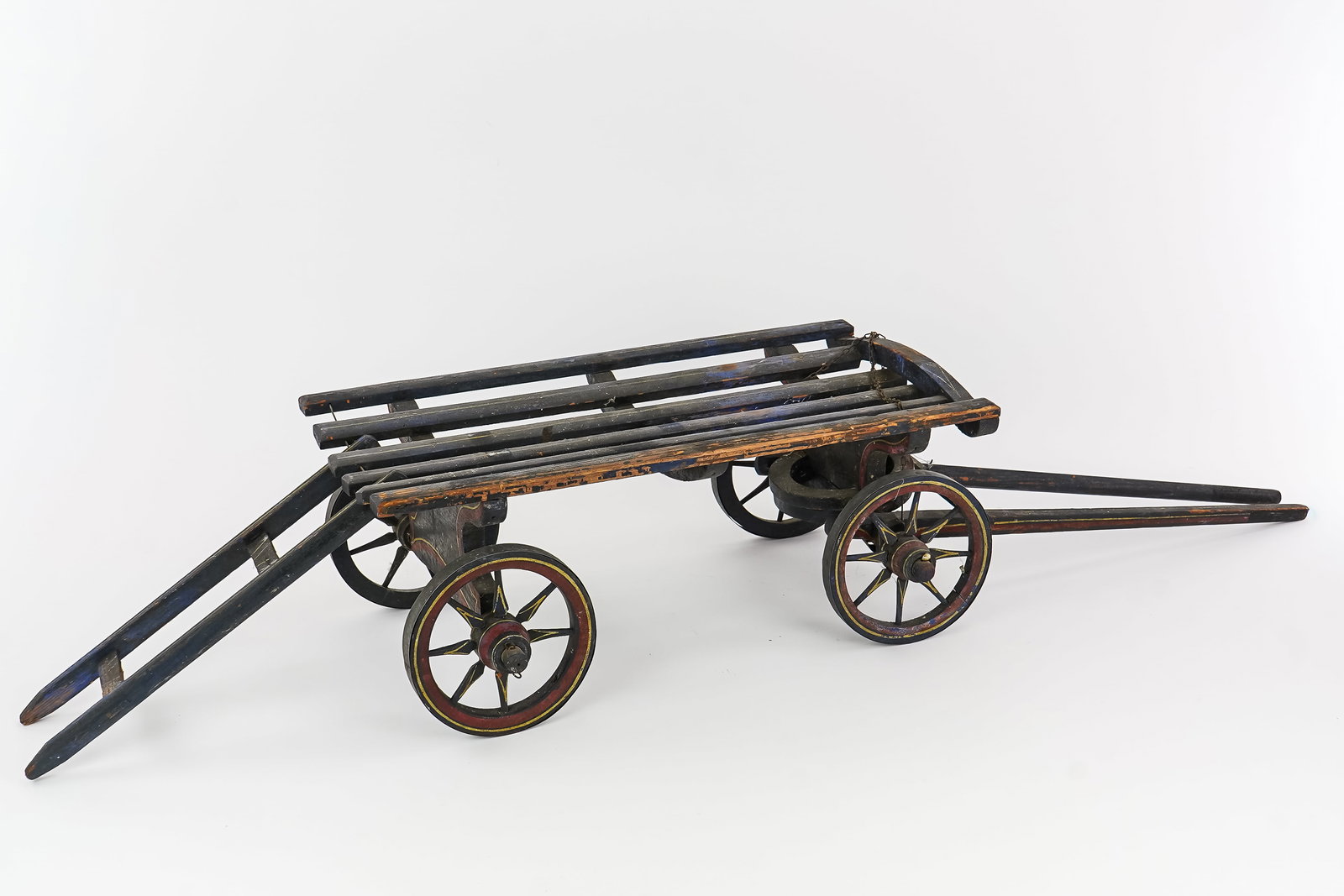 19th c Pull Toy Wagon - 5