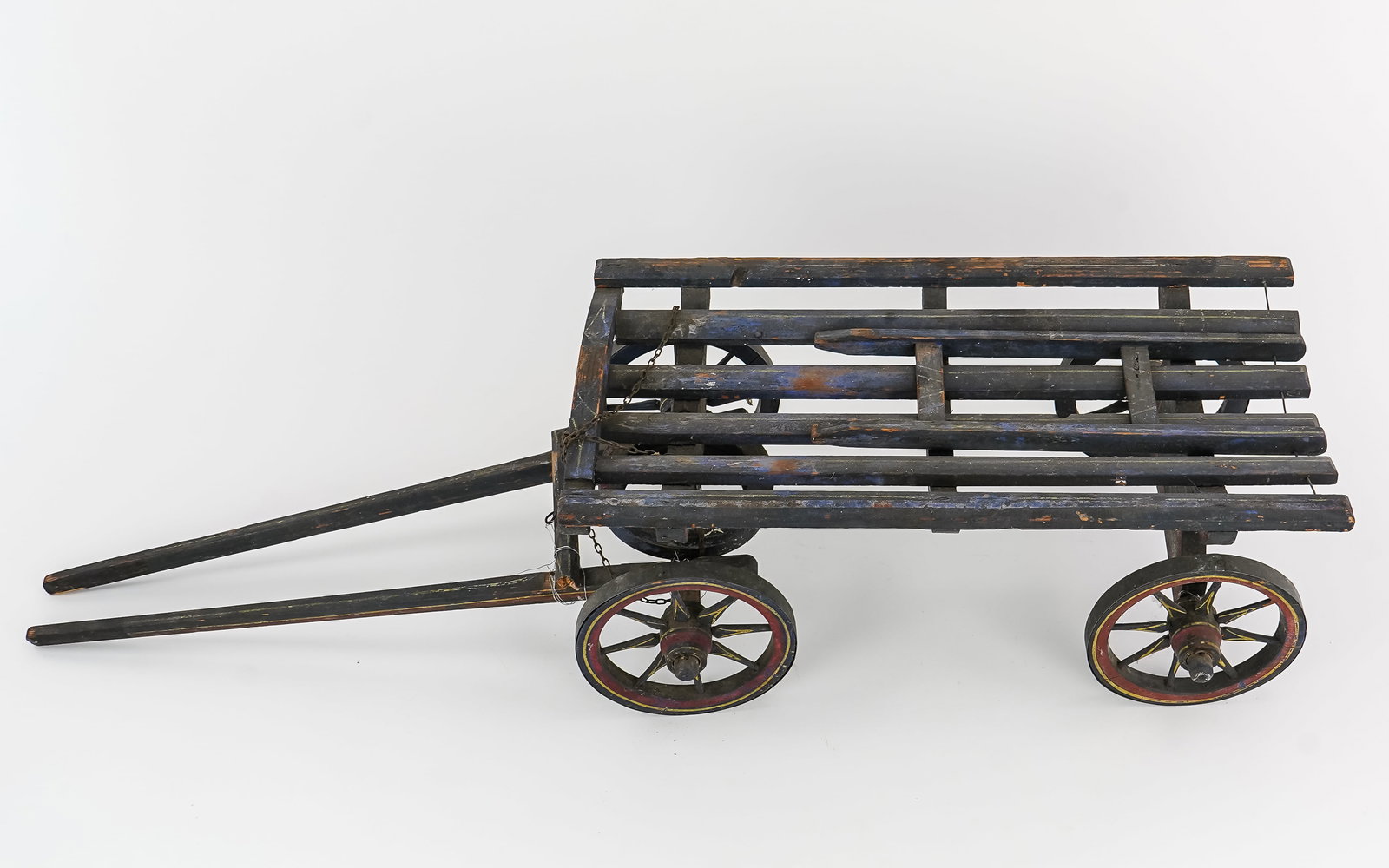 19th c Pull Toy Wagon - 6