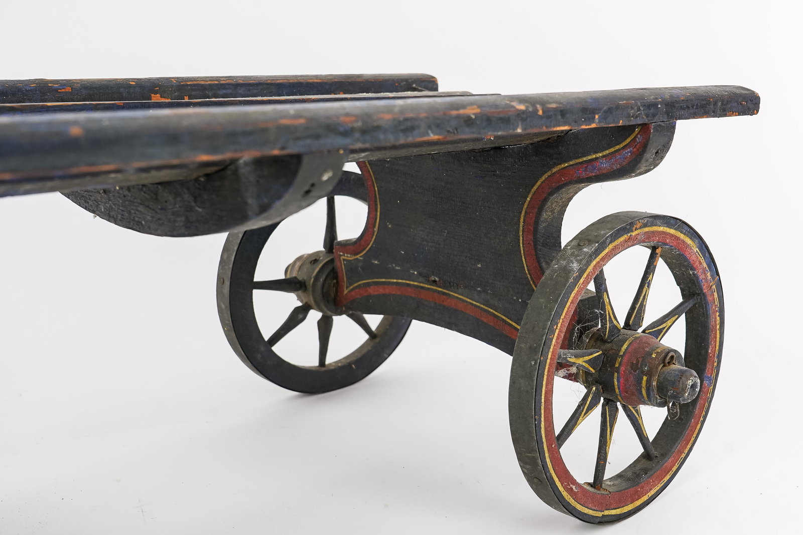 19th c Pull Toy Wagon - 8