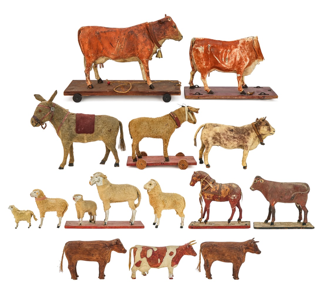 19th c Farm Animal Pull Toys (1 of 1)