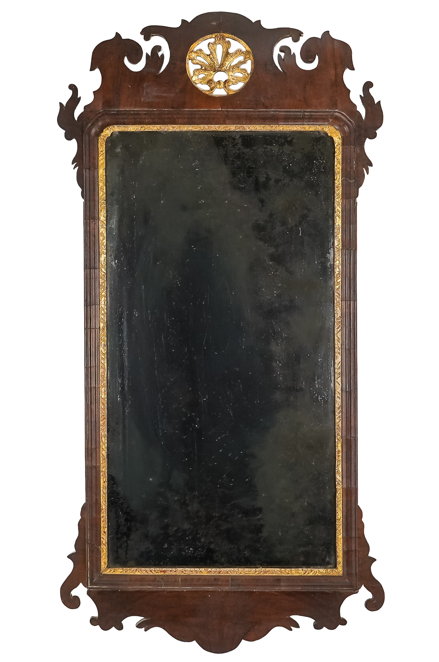 Large Queen Anne Mahogany Mirror (1 of 6)